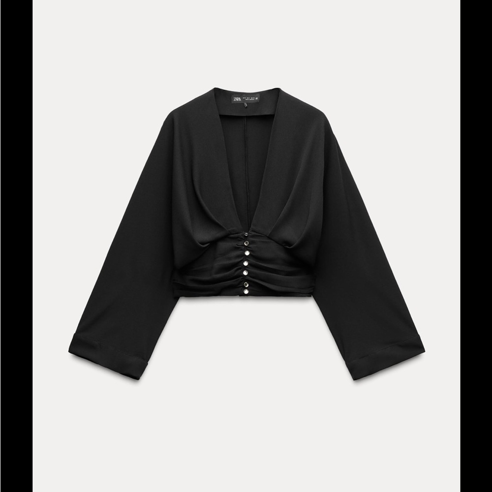 Zara Cropped Sasha Top